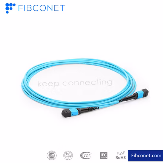 Multimode Fiber Optic/Optical Jumper Cable MPO/Mpt Patch Cable, Om3 Optic Cable Patch Cord